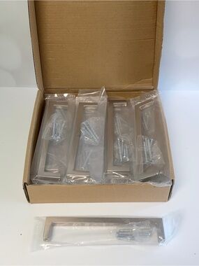Jukzi Brushed Nickel Cabinet Pulls 6.25” Hole Centers – 15 Qty Open Box